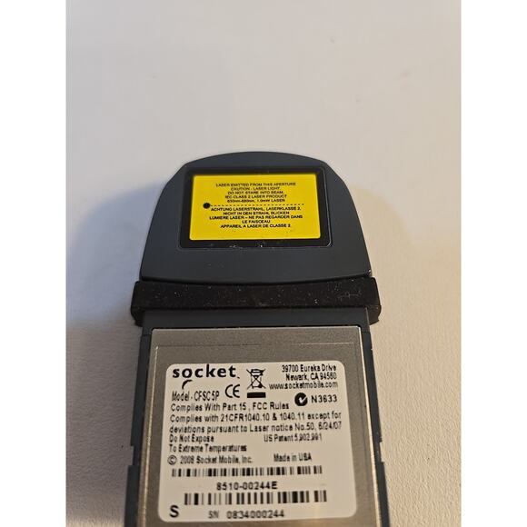 Socket Mobile CF Scan Card Laser Barcode Scanner Model CFSC-5M Workes Free Ship - Picture 4 of 5
